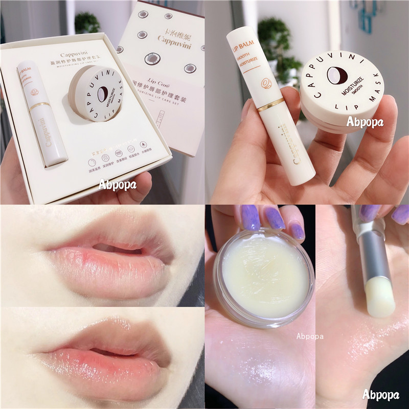 [Hàng mới về] Bộ son dưỡng ẩm cho môi cung cấp vitamin E 2 trong 1 tiện dụng | BigBuy360 - bigbuy360.vn