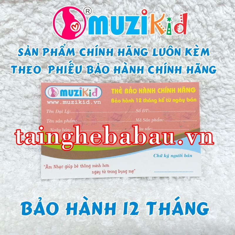 TAI NGHE BÀ BẦU CAO CẤP MUZIKID MÀU DA - HÀNG CHÍNH HÃNG - BẢO HÀNH 01 NĂM