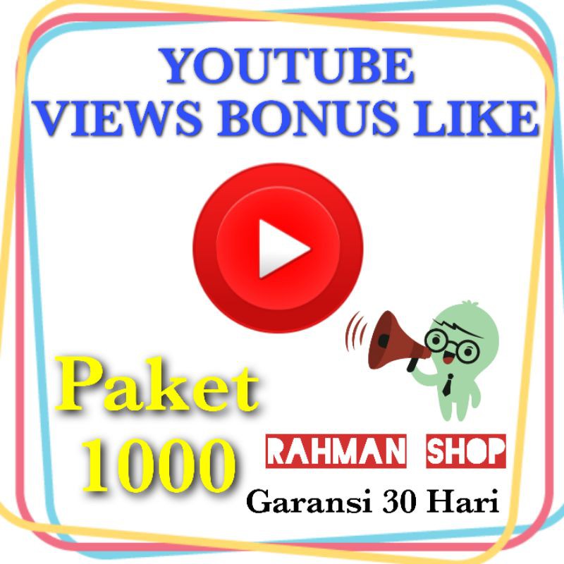 1000 Gói Đồ Chơi Youtube Views Bonus Like