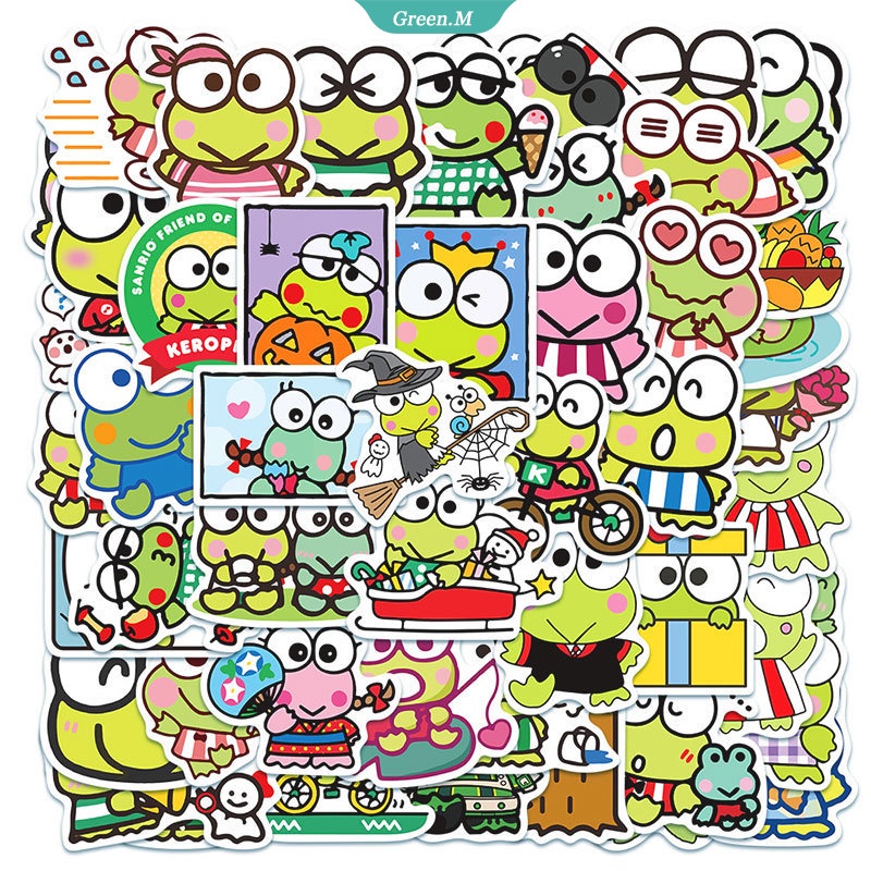 Gói 50 Miếng Dán Trang Trí Xe Hơi Hình Kuromi My Melody Cinnamoroll Kittys Sanrioed