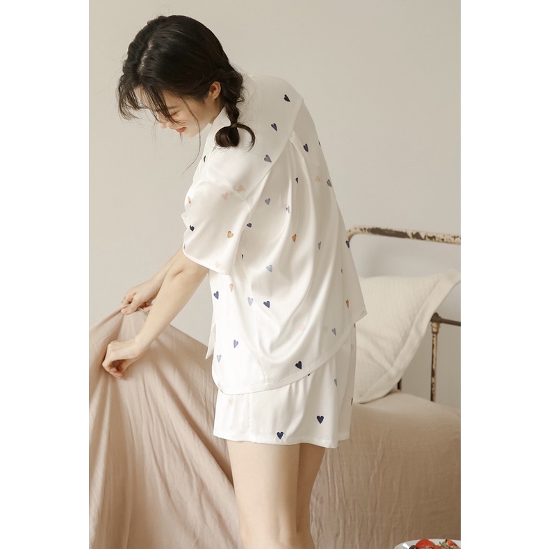 Bộ Pijama nữ cộc tay quần đùi hàng cao cấp, phụ kiện thời trang MAIKA | BigBuy360 - bigbuy360.vn