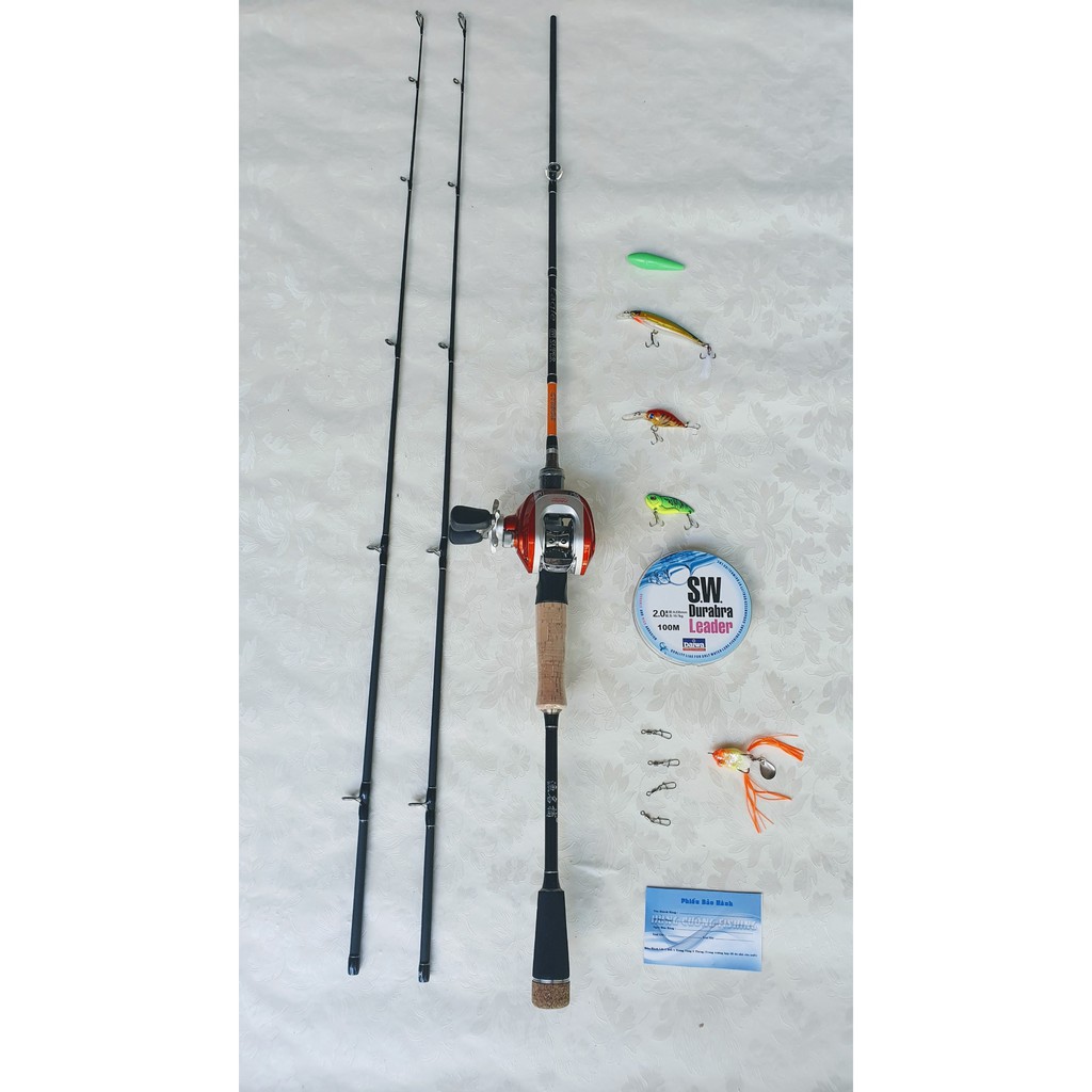 Bộ Cần Câu Lure Máy Ngang EAGLE SUPER  Siêu Khỏe Bộ Cần Lure Ngang_ Đu Câu Lure