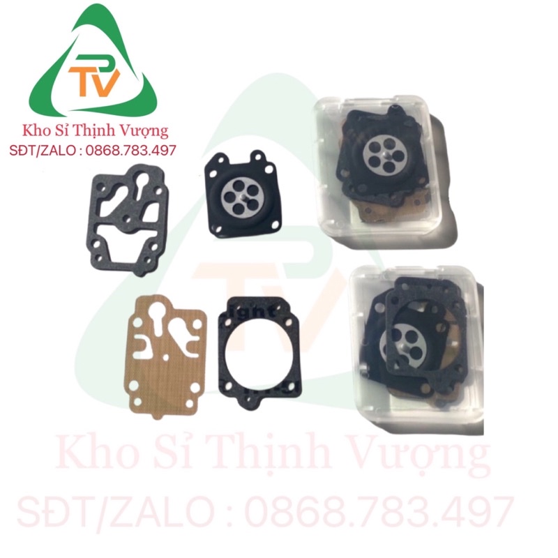 Bộ da bơm da thở gắn chế bình xăng con máy cắt cỏ 4 chi tiết lắp cho tất cả các dòng máy cắt cỏ 260-330-430-Gx25-Gx35