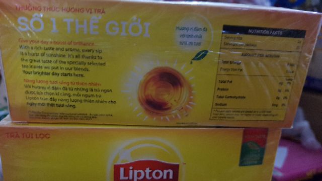 TRÀ TÚI LỌC LIPTON NHÃN VÀNG 50G(25 túi x2g)