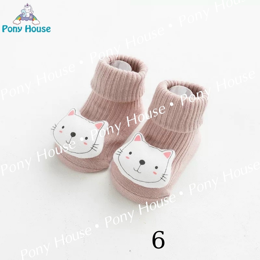 Tất Len Tăm Cao Cổ Hình Thú Ngộ Nghĩnh Siêu Co Giãn, Mềm Mịn Cho Bé Trai, Bé Gái Từ Sơ Sinh - 1 tuổi (Full Mẫu)