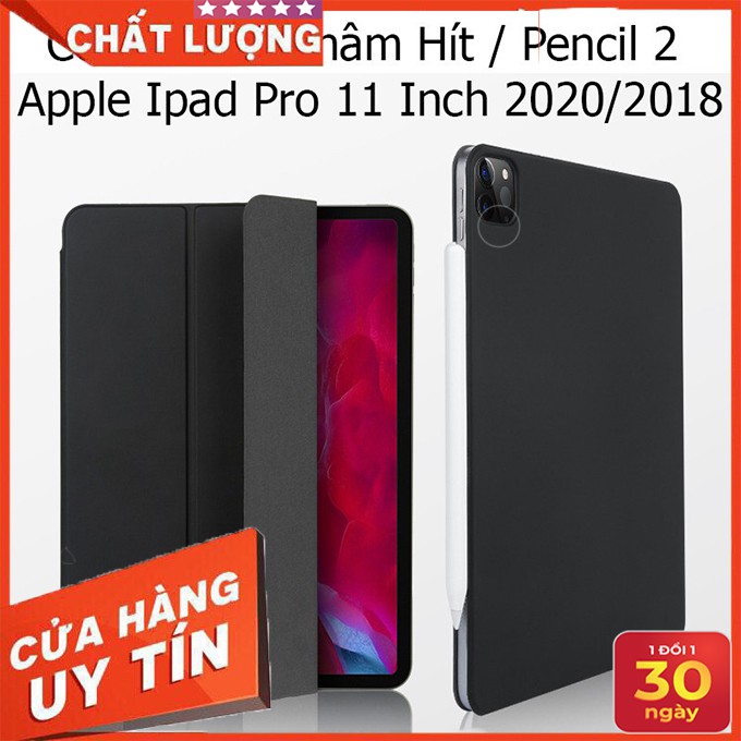 Bao Da Cover Nam Châm Apple Ipad Pro 11 Inch 2020 và 2021 Hỗ Trợ Smart cover Pencil 2