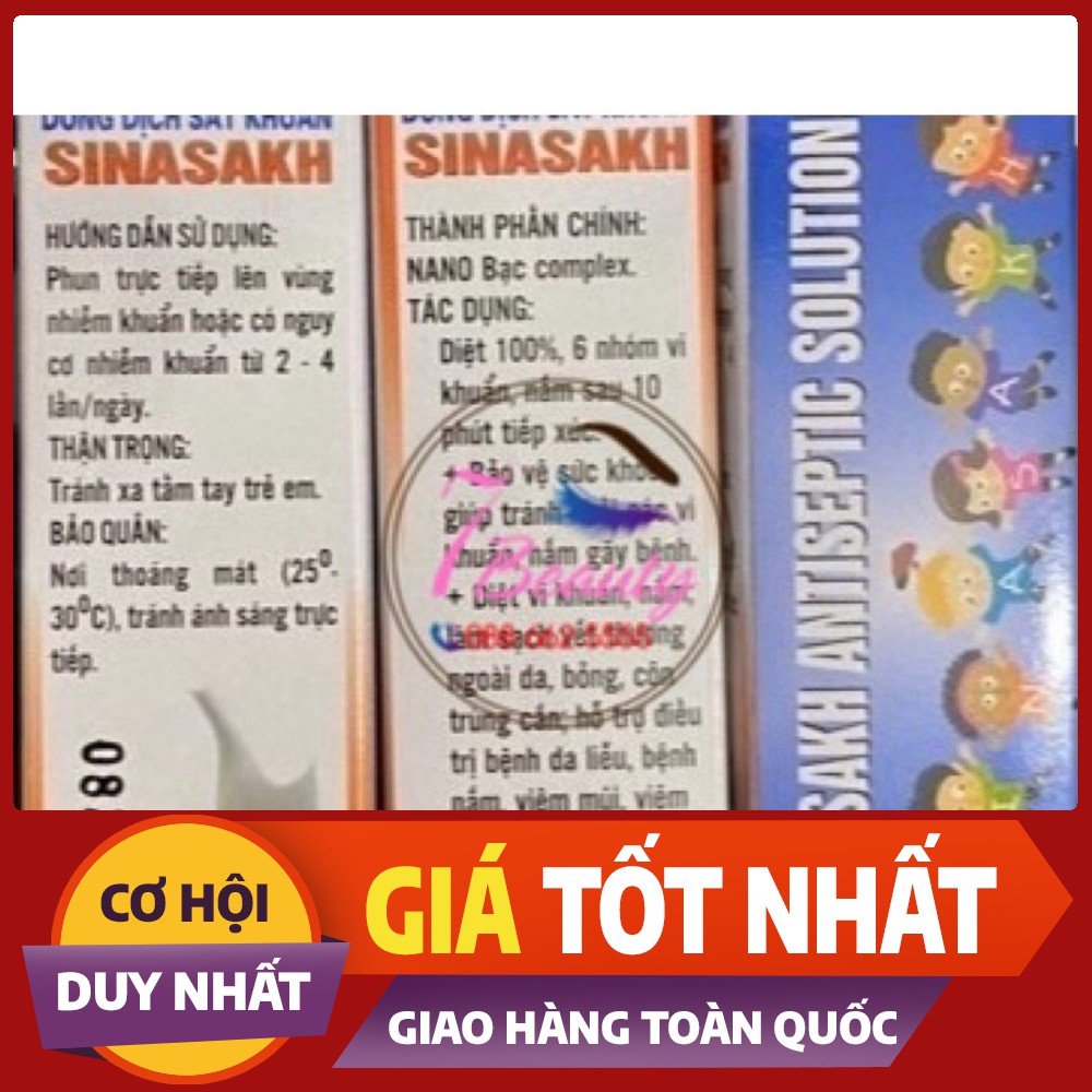 DUNG DỊCH SÁT KHUẨN SINASAHK