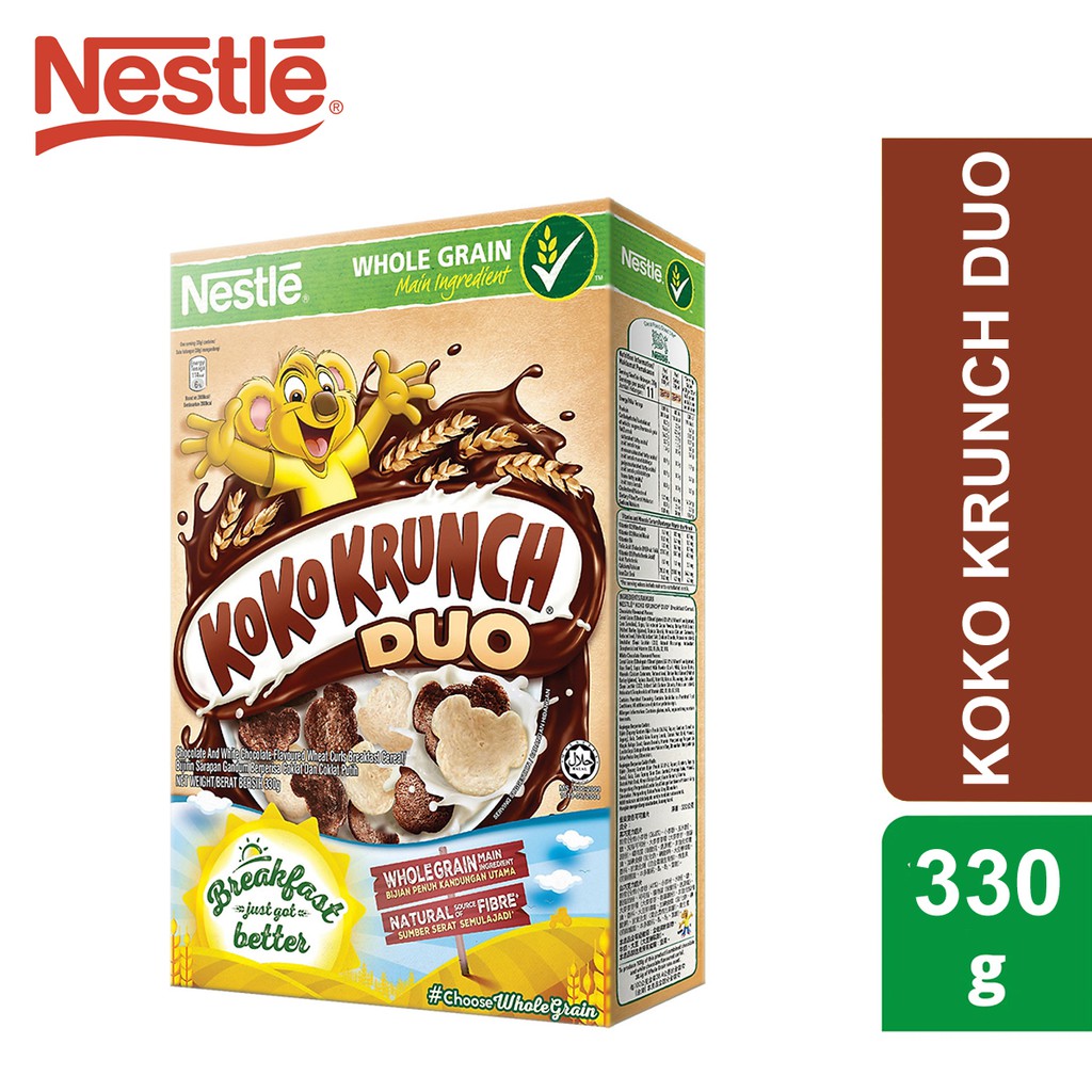 BÁNH NGŨ CỐC ĂN SÁNG KOKO KRUNCH DUO NESTLE 330 GRAM