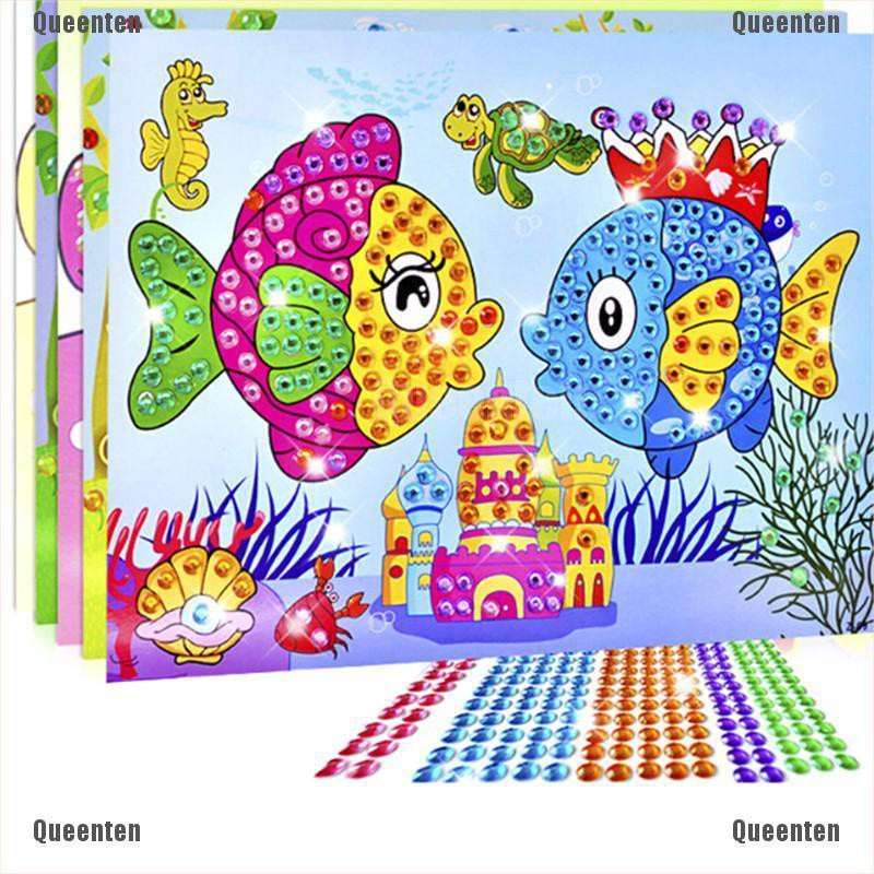 ★Queen★5D Diamond Embroidery Kids Painting Kit Mosaic Learning Educational Puzzles Cartoon DIY Gift