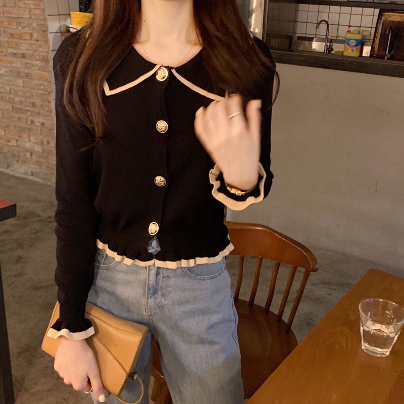 Áo Sơ Mi Tay Dài Cổ Bẻ Thời Trang Pháp Thanh Lịch Cho Nữ