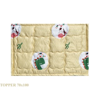 Tấm Nệm Ngủ Trẻ Em Dorabe Kích Thước 70x100 Chất Liệu Tencel Bạc Hà Họa Tiết Khủng Long