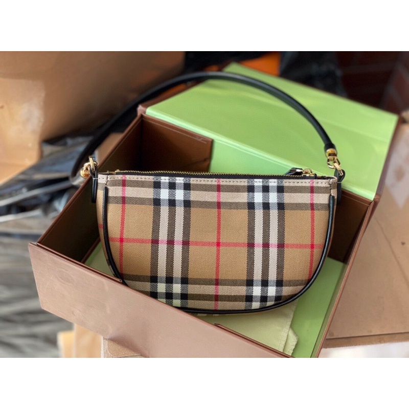 Túi xách bbr kẹp nách dáng thuyền sz 20 hàng siêu nét