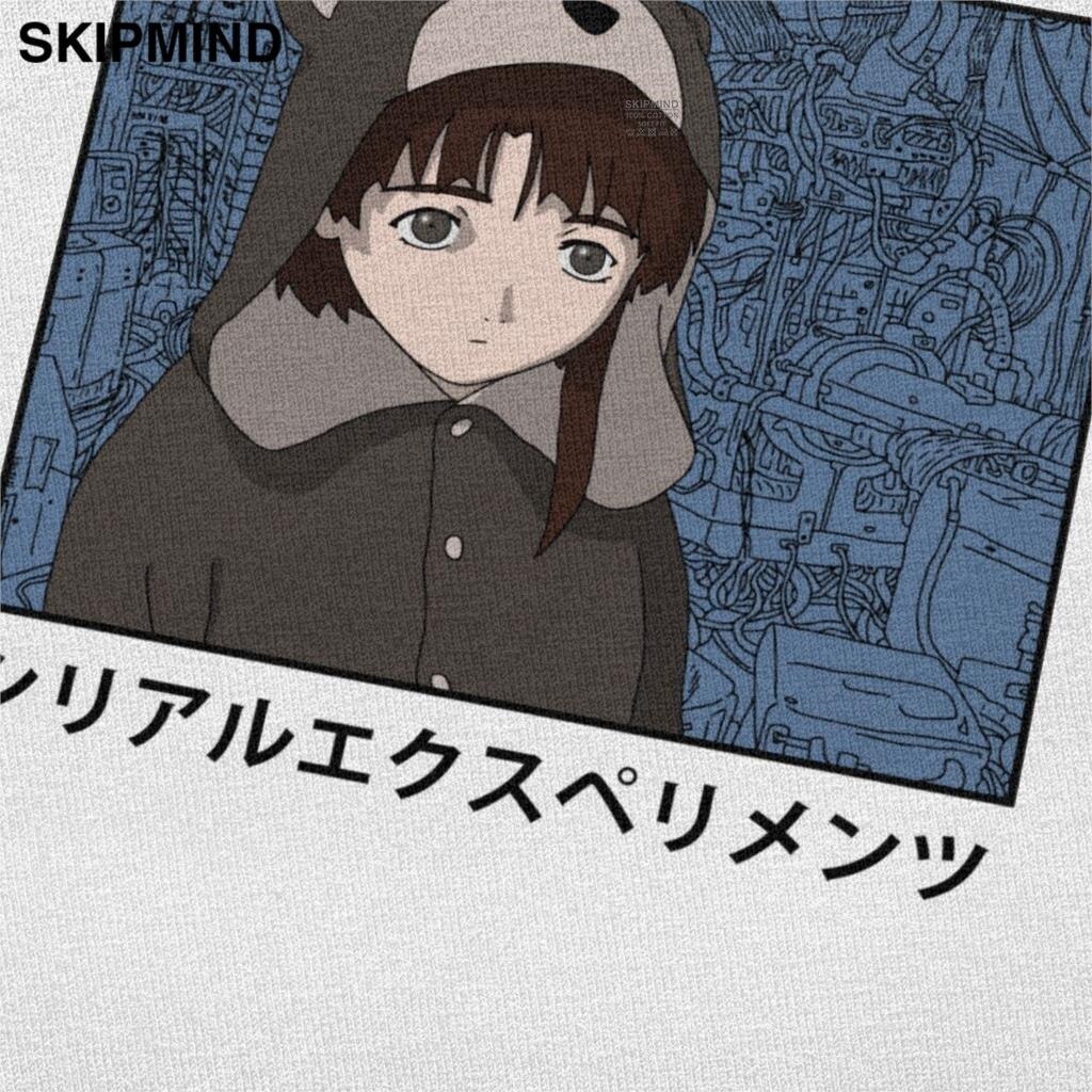 Áo Thun Tay Ngắn Size Lớn Hình Anime Serial Experiments Lain Cho Nam Và Nữ Iw Sakura Girl Sci Fi
