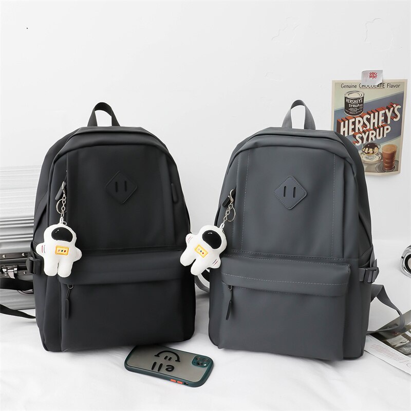 Set 3 Món Balo Túi Ví Canvas Dễ Thương Cho Nữ