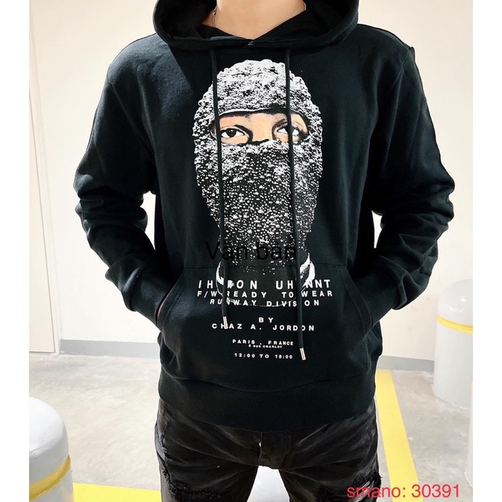 Áo nỉ hoodie unit hình đầu người bịt mặt , áo nỉ mũ unisex nam nữ