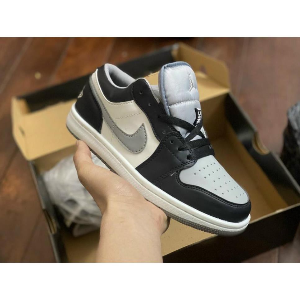 [Free-Ship] Giày thể thao hot trend 2021 thấp đen xám cao cấp. Xám Khói Thấp.