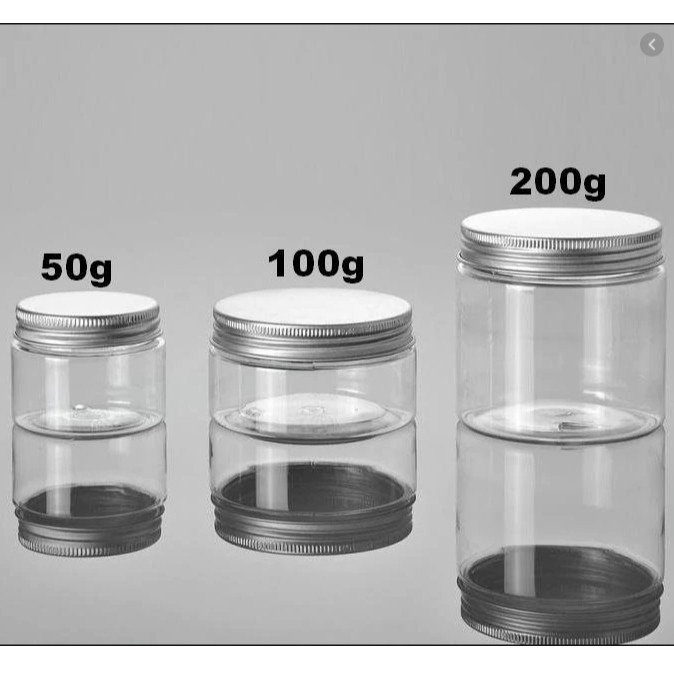 Hũ Nhựa Pet Nắp Nhôm Bạc Đủ Size