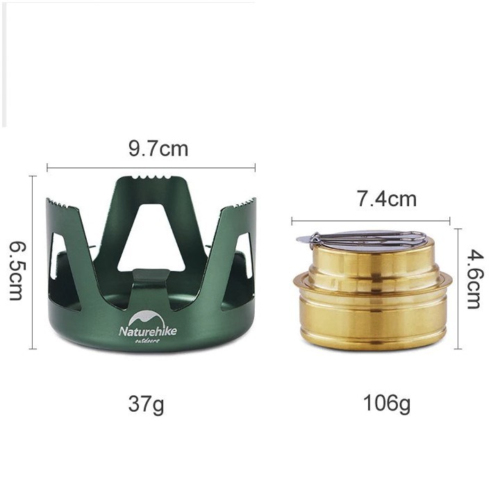 Bếp Cồn Mini Siêu Nhẹ Tiết Kiệm Diện Tích Dành Cho Dã Ngoại, Picnic NatureHike NH18L001-T