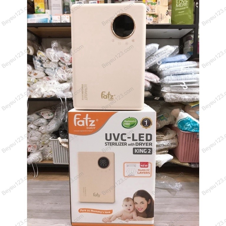 (Bảo hành chính hãng 12 tháng) Máy tiệt trùng sấy khô cao cấp 19 Lít - UVC LED UV Fatz KING 2 - Fatzbaby FB4799BT