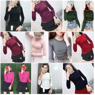 Áo Thun Gân Tay Dài Cổ Tròn BODY