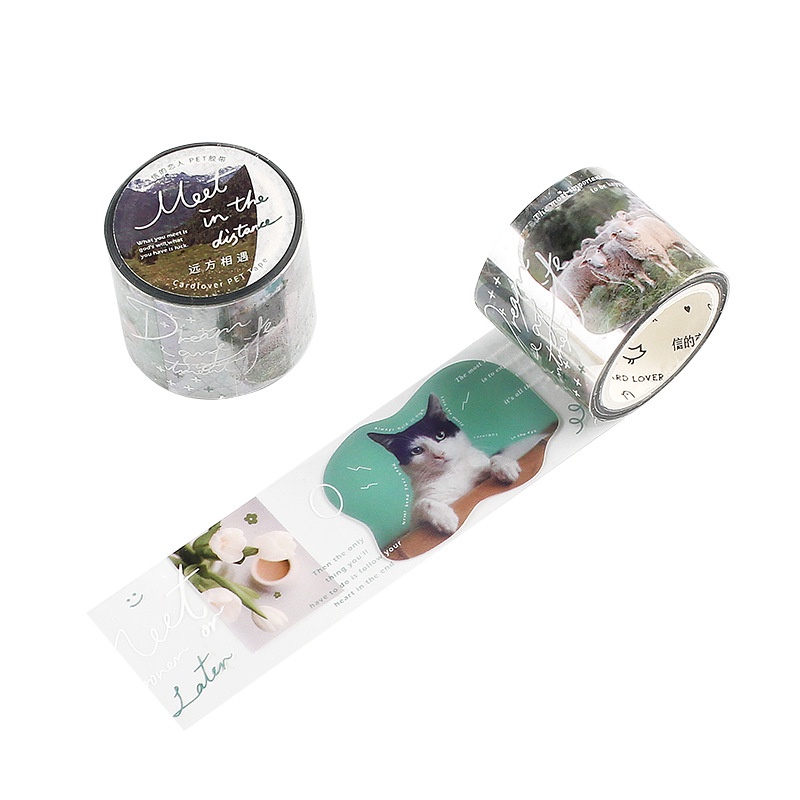 Băng Keo Giấy In Họa Tiết Hoạt Hình Light Goes Beyond The Cloud Trang Trí DIY