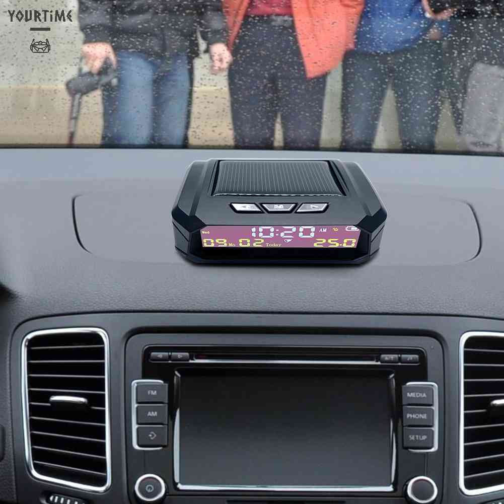 Đồng Hồ Điện Tử Hiển Thị Nhiệt Độ Trên Xe Hơi TPMS