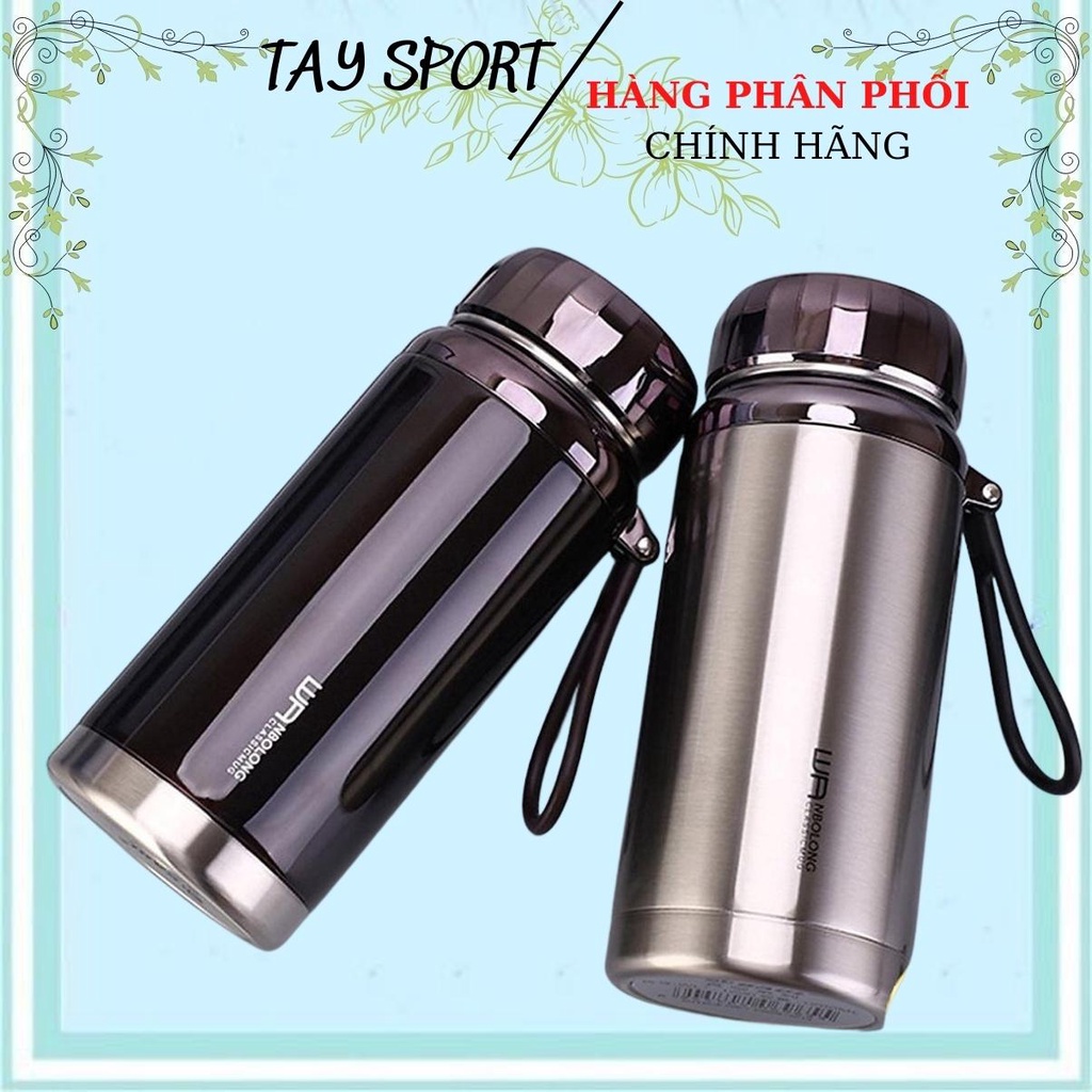 Bình Giữ Nhiệt 1200ML 1500ML Có Nắp Kim Cương Giữ Nóng 48h Lạnh 72h Chất Liệu inox 304 Cao Cấp
