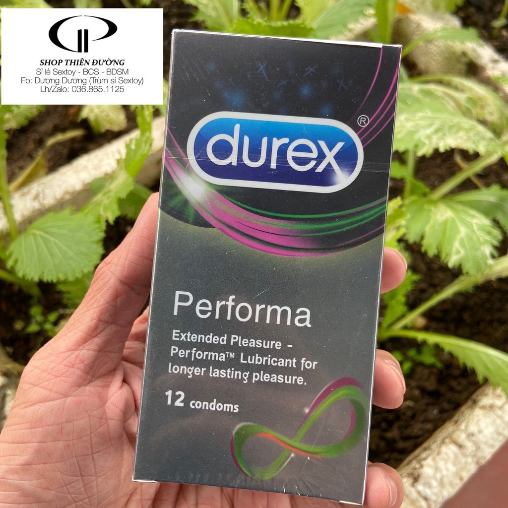 Bao Cao Su Kéo Dài Thời Gian Quan Hệ Durex Performa Hộp 12 Bcs