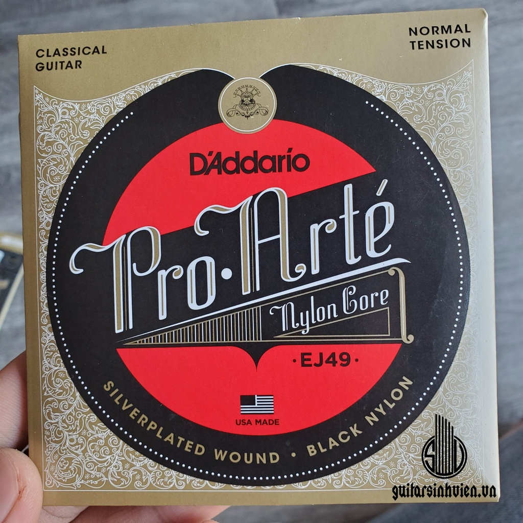 Dây đàn guitar classic D'Addario EJ49 cao cấp chính hãng - Tặng kèm 1 phím gảy