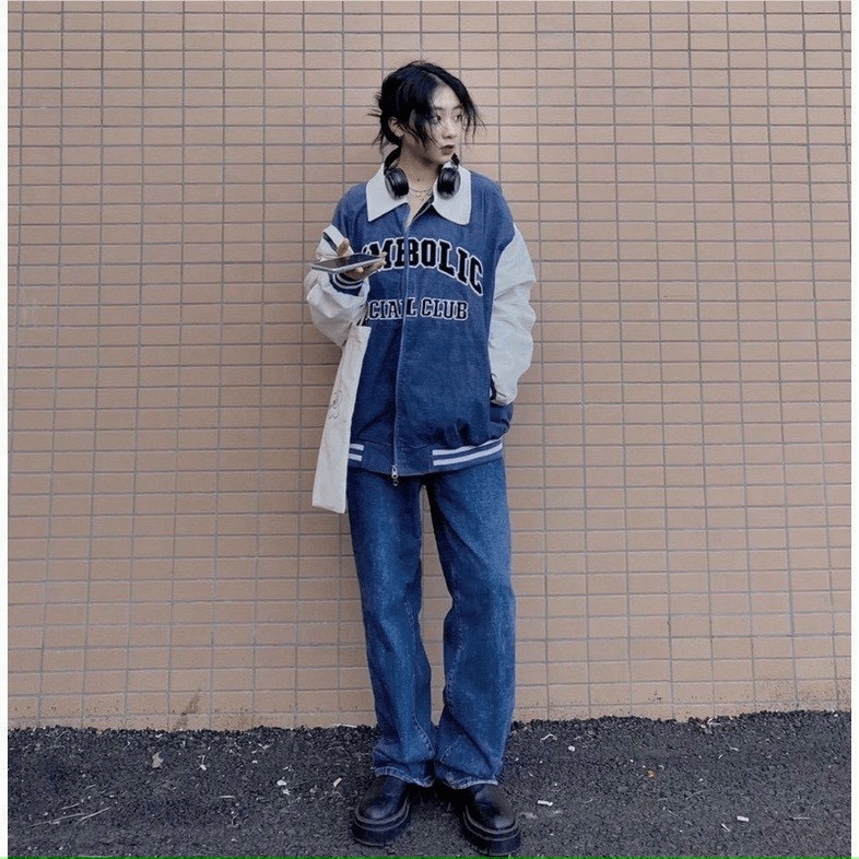 ÁO KHOÁC BOMBER NỮ CHẤT LIỆU KAKI NHUNG THÊU HỌA TIẾT THỜI TRANG ĐẸP TINH TẾ