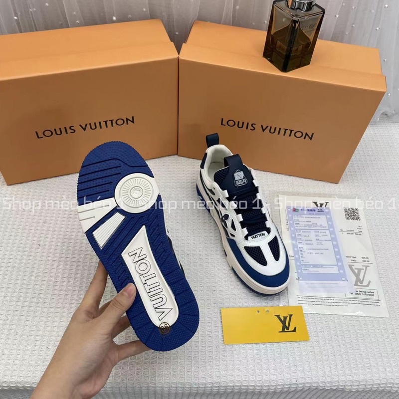 Giày thể thao sneaker hoa lv phối màu fullbox