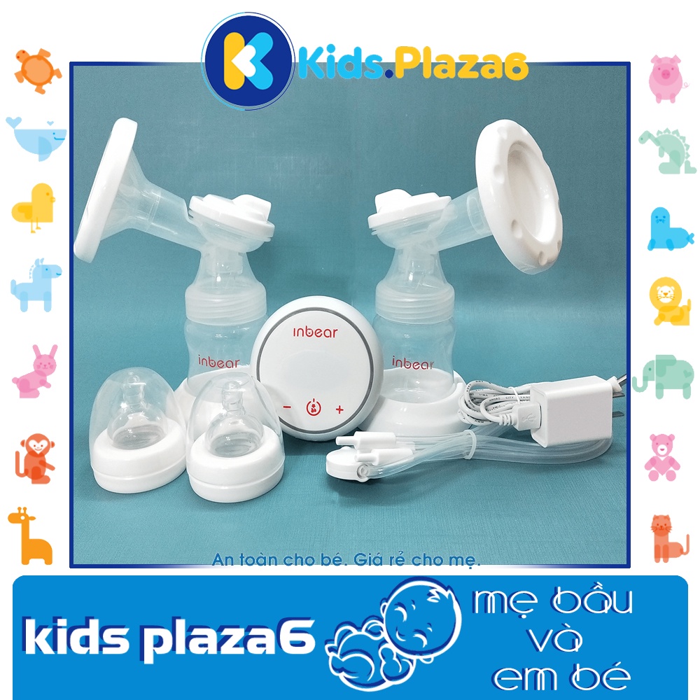 Máy Hút Sữa Điện Đôi Cao Cấp INBEAR EXTRA Có Pin Sạc Tiện Lợi Hút Êm, Không Đau ,Tiếng Ồn Nhỏ - BH 12 Tháng
