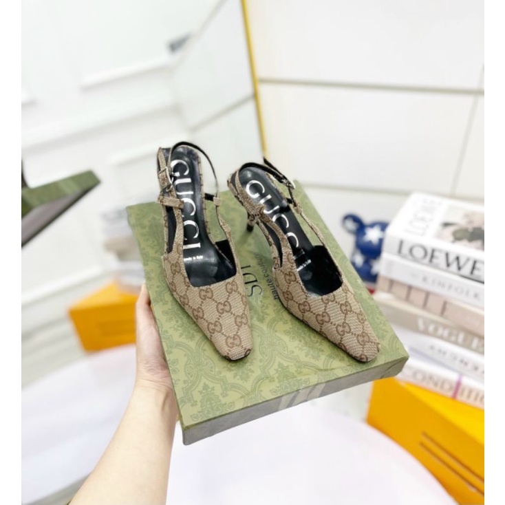 Cxz(ẢNH THẬT) Sandal 8p Mũi Vát Da Dệt Mềm Êm Fullbox Bill Túi Cao Cấp