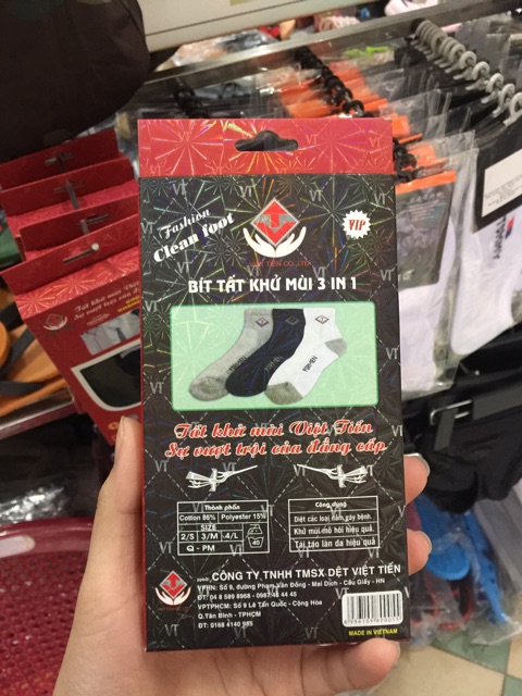 Tất vớ khử mùi công nghệ nano quế