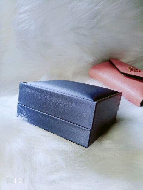 Hộp Da PU Xanh Đựng Vòng, Trang Sức, Lắc Tay, Đựng Được Vòng Size To