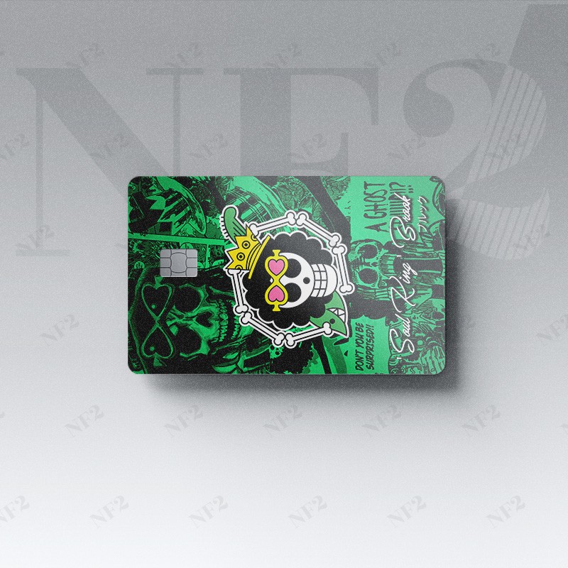 LOGO ONE PIECE - Decal Sticker Thẻ ATM (Thẻ Chung Cư, Thẻ Xe, Credit, Debit Cards) Miếng Dán Trang Trí NF2 Cards