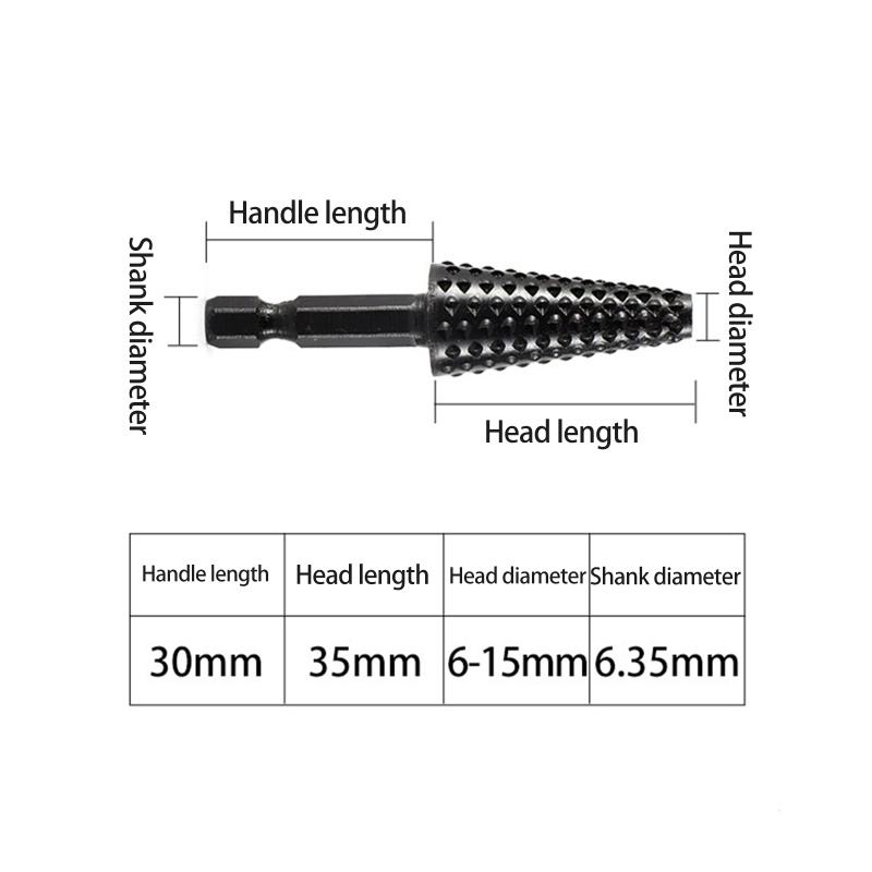 Bộ 7 Mũi Khoan Cắt Gỗ 6.3mm (1 / 4 &quot;) Chuyên Dụng