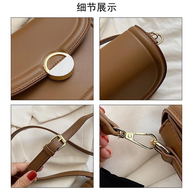 Túi Đeo JASMIN NOIR Chéo Da PU Hình Yên Ngựa Phong Cách Cổ Điển Thời Trang Cho Nữ