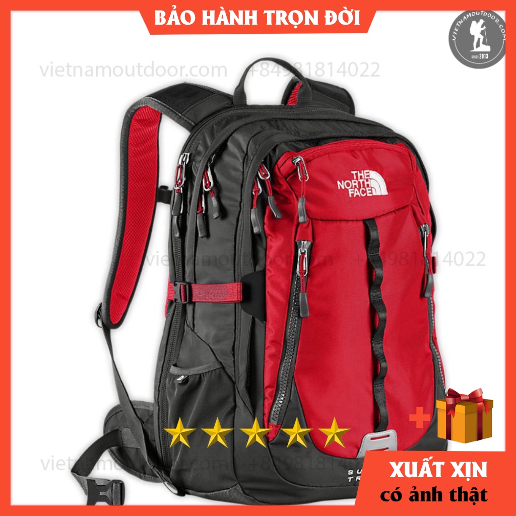 Balo nam The North Face Surge 2 transit -balo du lịch tnfCHỐNG SỐC- Đựng laptop 15, 16 inch Dây đeo trợ lực