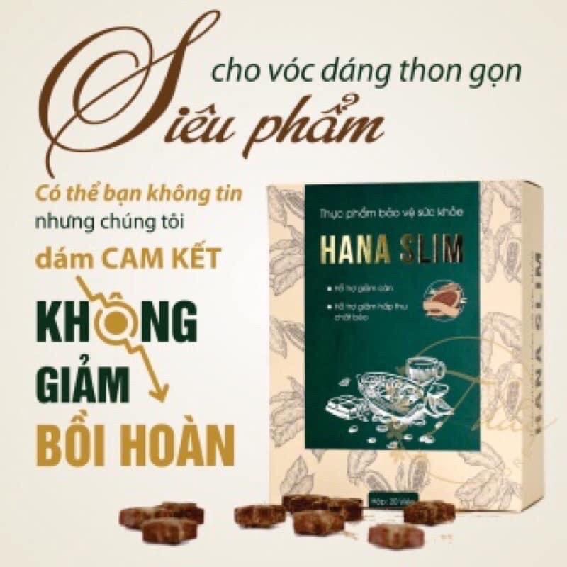 KẸO GIẢM CÂN HANA SLIM CHUẨN CHÍNH HÃNG