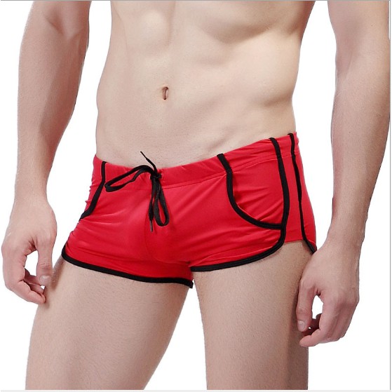 Quần bơi nam co giãn 4 chiều, phong cách thể thao tắm biển, hồ bơi QB 6012