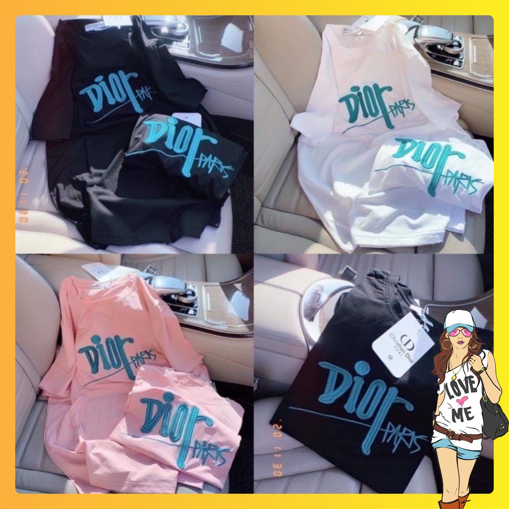 Áo Phông Nữ🎀Áo Thun Dio🎀Cộc tay-dáng rộng-chất liệu cotton thoáng mát-cực xinh-cực kute hàng hottrend Mã ADO01 | BigBuy360 - bigbuy360.vn