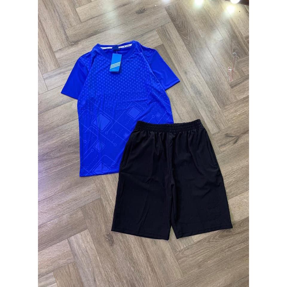 Bộ Thể Thao cổ tròn nam Họa tiết nhiều mầu,Vải thun lạnh mát mẻ,co dãn tốt siêu khô thoáng | BigBuy360 - bigbuy360.vn