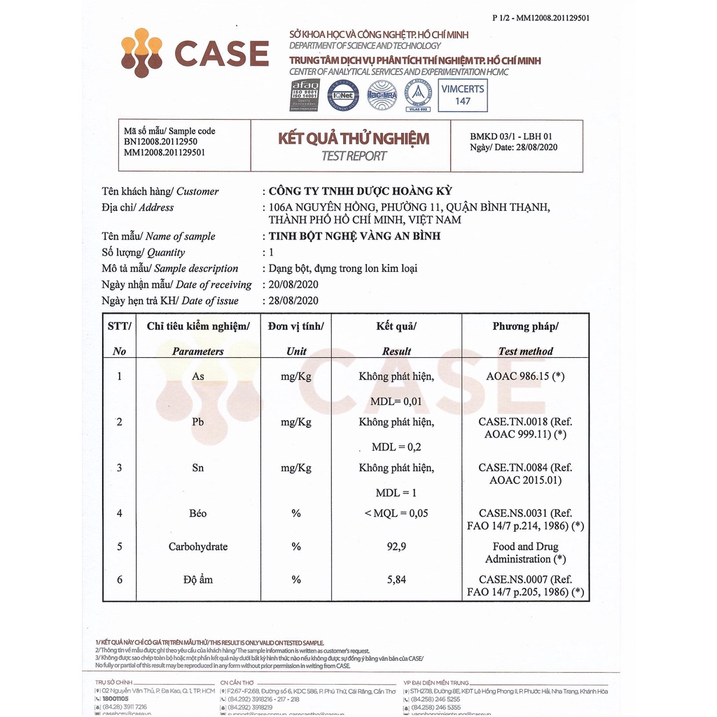 Tinh bột nghệ vàng An Bình hộp 500gr nguyên chất 100%  + Tặng kèm muỗng cafe inox