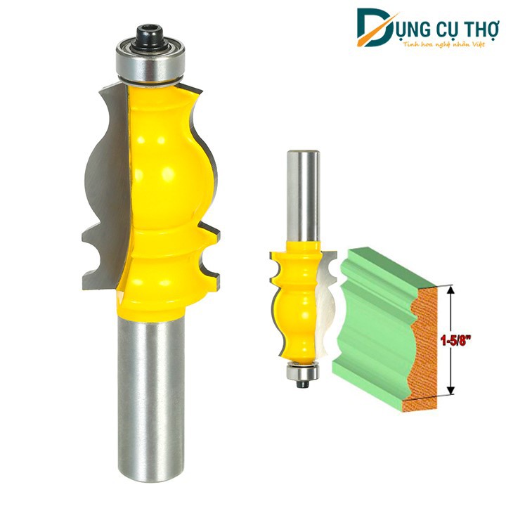 Mũi soi phào chỉ_ Mũi phay phào chỉ cánh tủ gỗ cốt 12.7mm