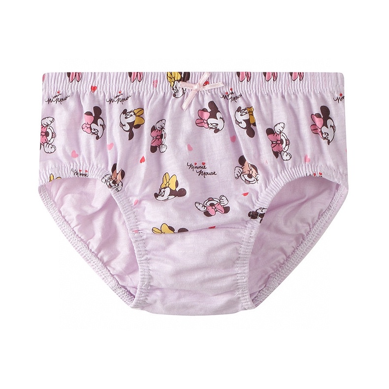 Set 5 quần lót trẻ em Hàn Quốc mẫu Chuột Minnie Hồng 100% vải cotton thoáng mát, an toàn cho sức khỏe của bé gái