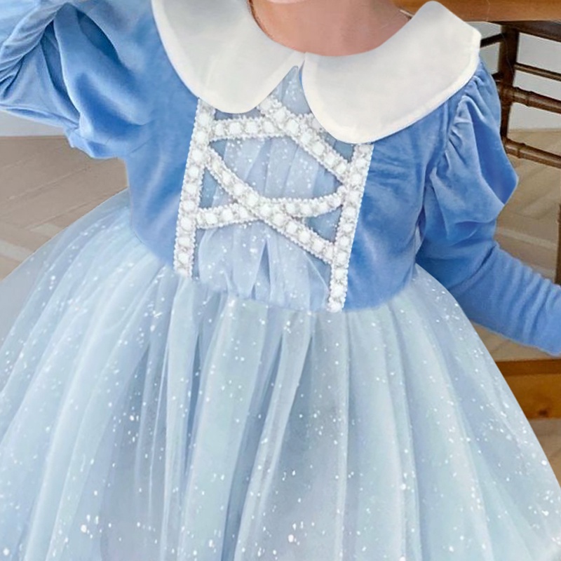 Đầm Hóa Trang Công Chúa Elsa Trong Phim Frozen 2 Dành Cho Bé Gái