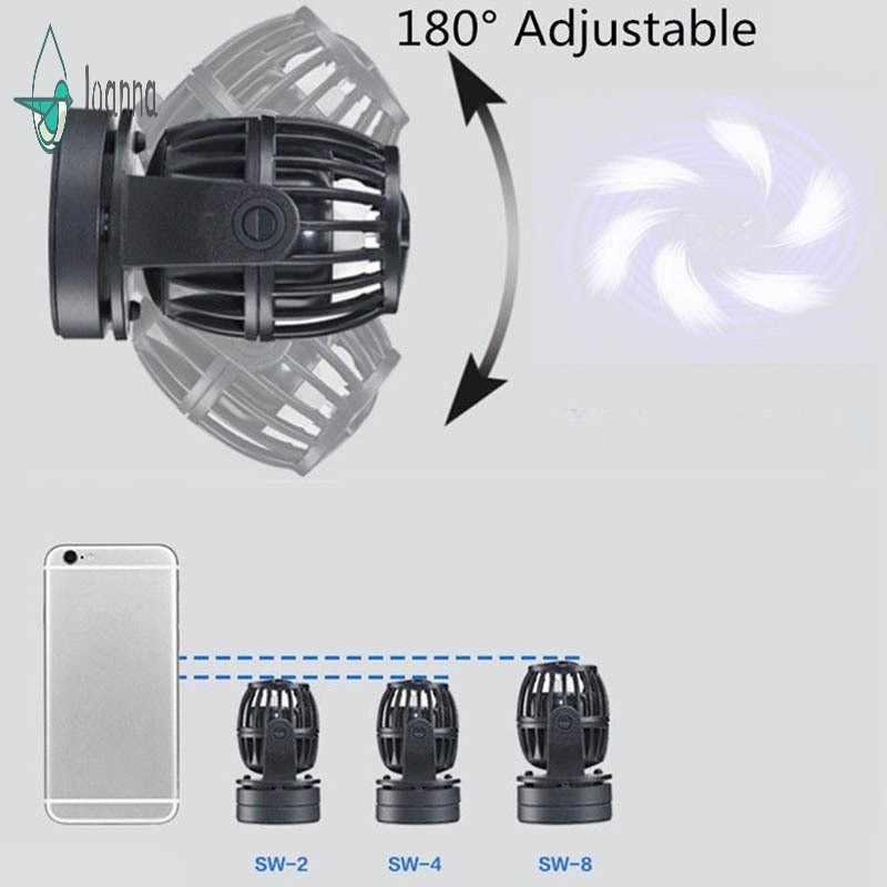 Máy Bơm Tạo Sóng Cho Bể Cá Không Dây Sw-2 Sw-4 Sw-8