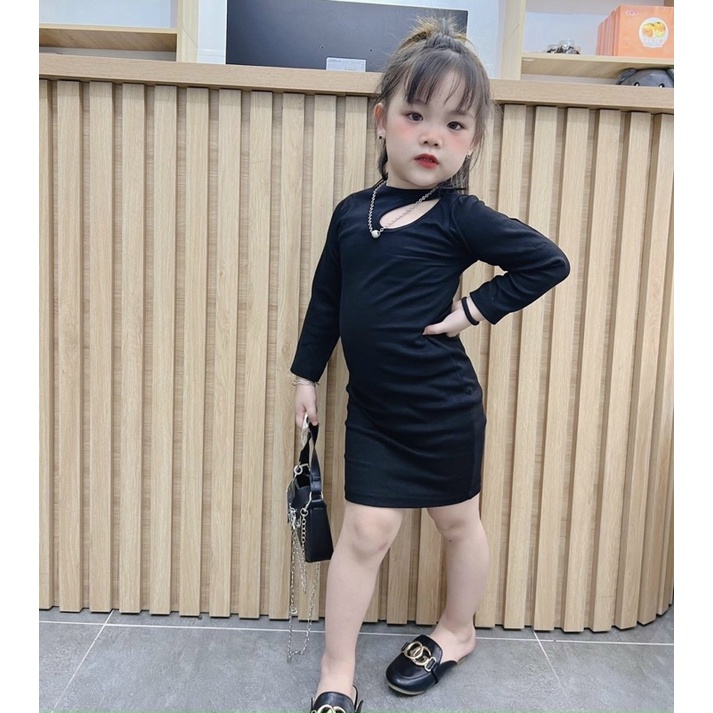 Váy body màu đen cho bé 10-18kg