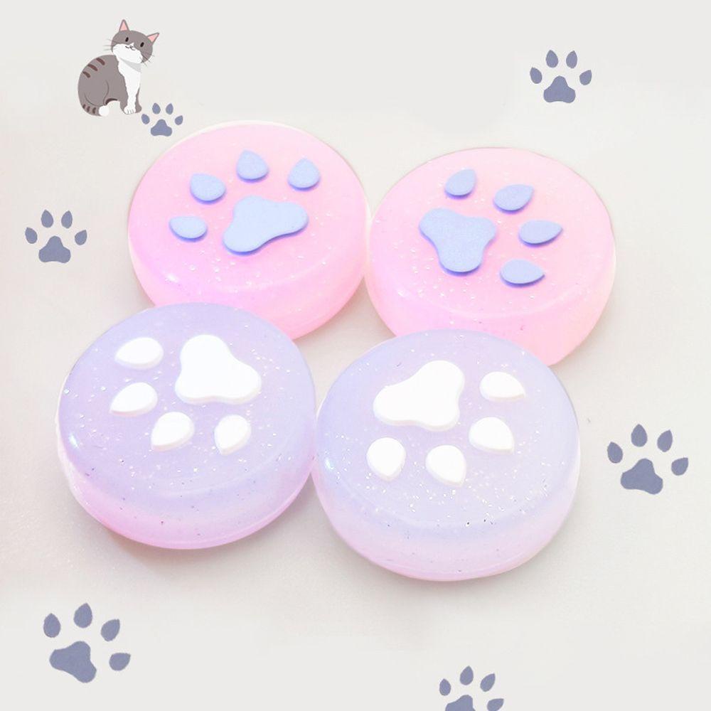 Set 4 Vỏ Silicon Hình Dấu Chân Mèo Bảo Vệ Tay Cầm Điều Khiển Chơi Game TAYLOR1